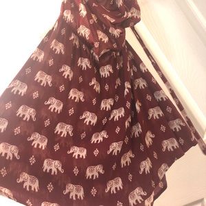 Elephant flowy dress